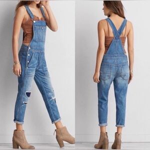 AE Ripped 90s Boyfriend Denim Overall